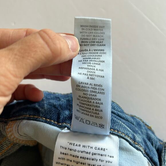 NWT Good American Womens Good Classic Blue 940 Hi-Rise Raw Hem Jean 2/26 - Picture 12 of 16